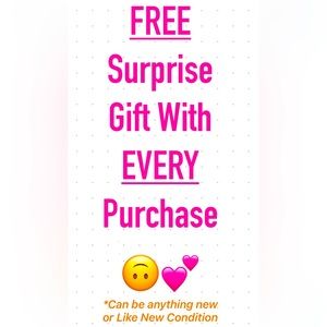 FREE Gift with every purchase you make from my closet !
